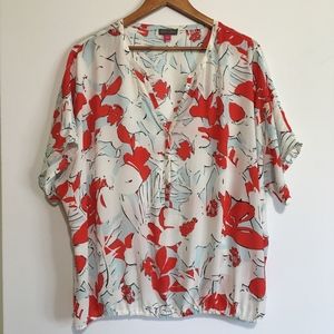 Vince Camuto Large Floral Print Blouse